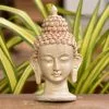 Buddha Meditating Head Statue