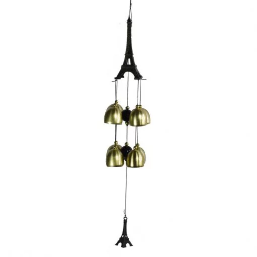 Metallic Eiffel Tower Wind Chimes