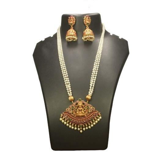 Lakshmi Pearl Necklace Set
