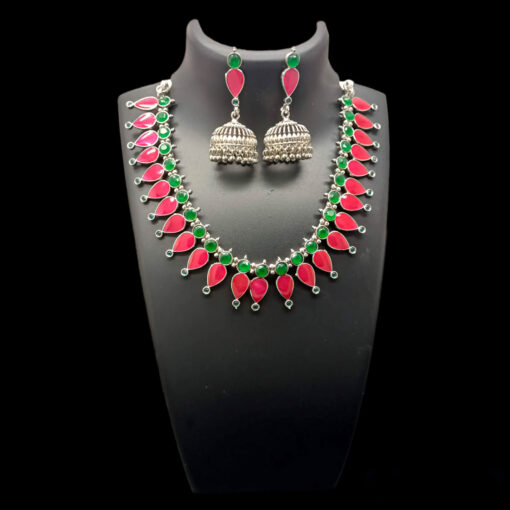 Oxidized Gopi Necklace Set