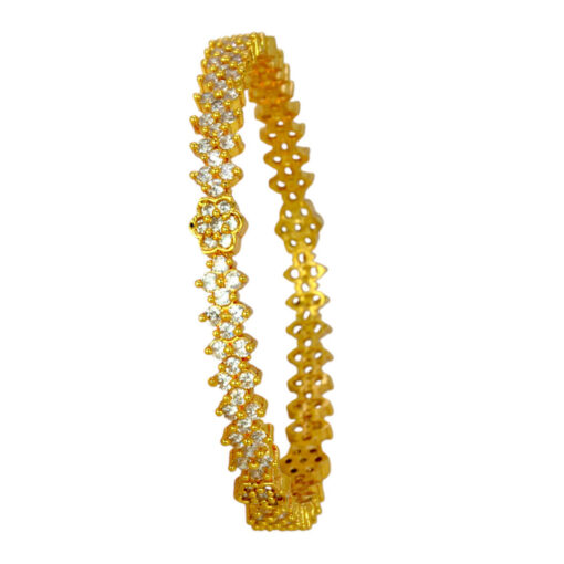 Floral-CZ-Stone-Bangle