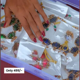 Style Club Blooming Matte Gold Plated Lotus Ghunghroo Necklace Set